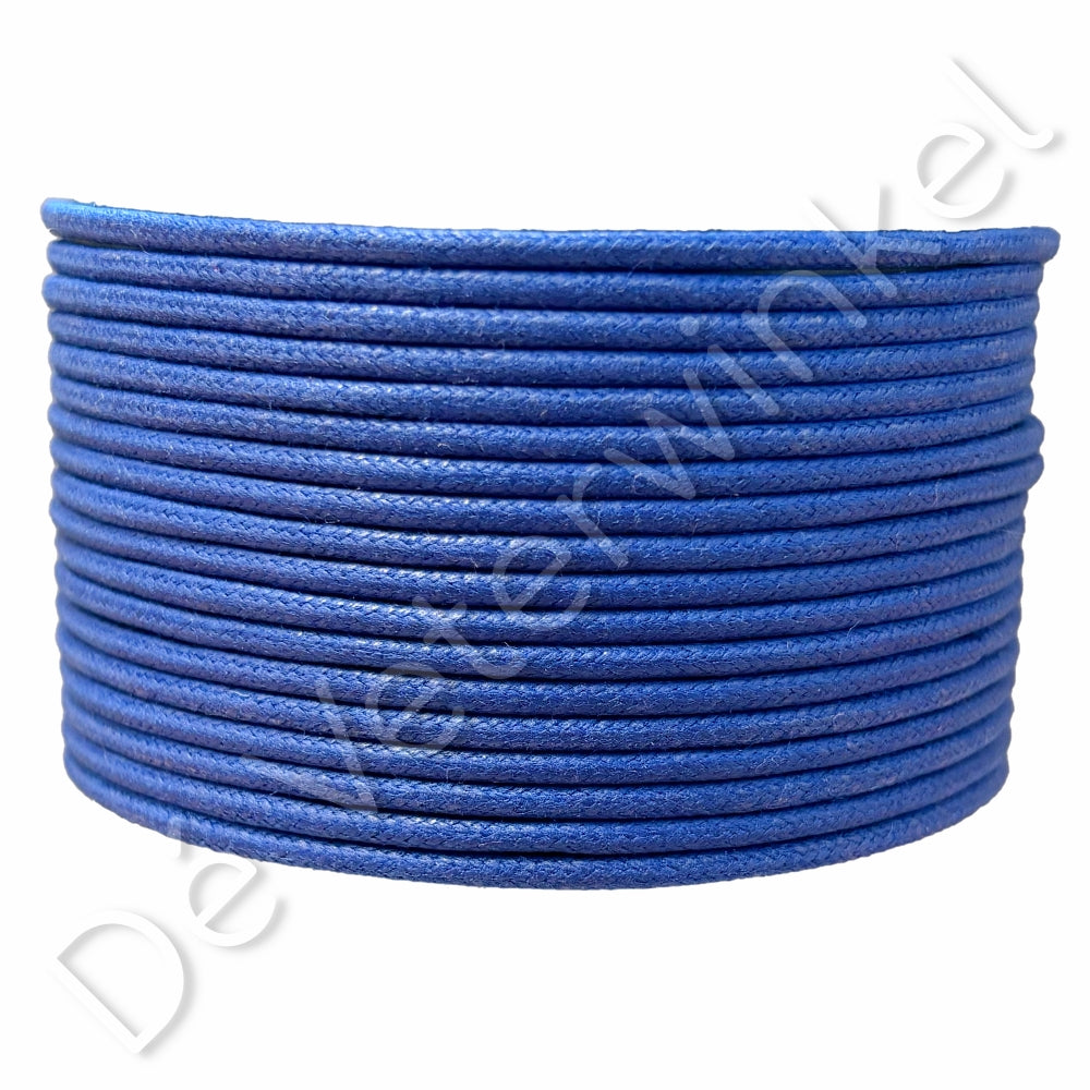 Rond 2mm wax Kobaltblauw