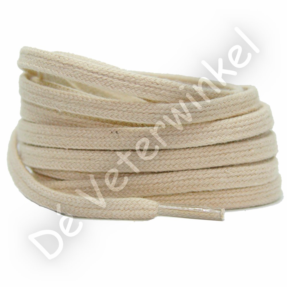 Plat katoen 6mm Lichtbeige