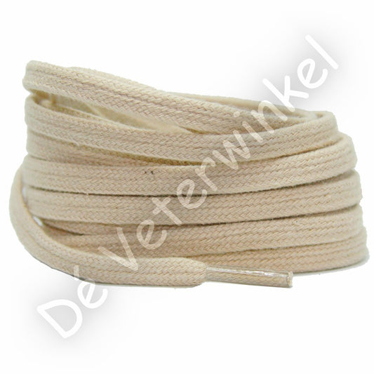 Plat katoen 6mm Lichtbeige