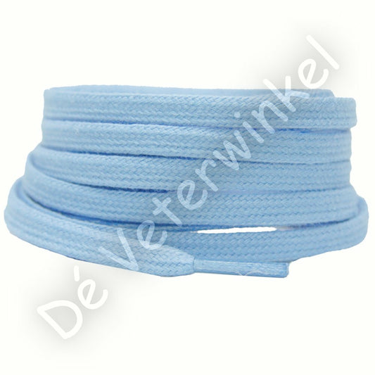 Plat katoen 6mm Lichtblauw
