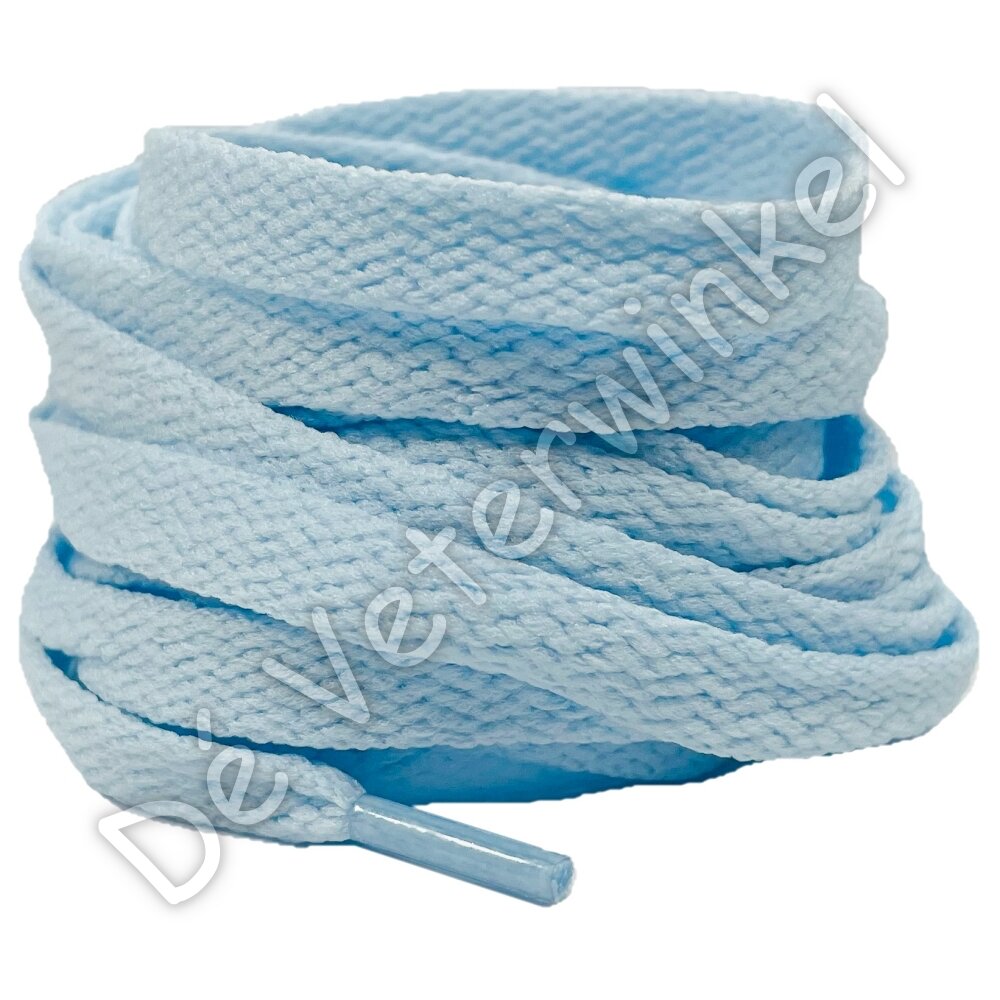 Nike veters plat 8mm Lichtblauw