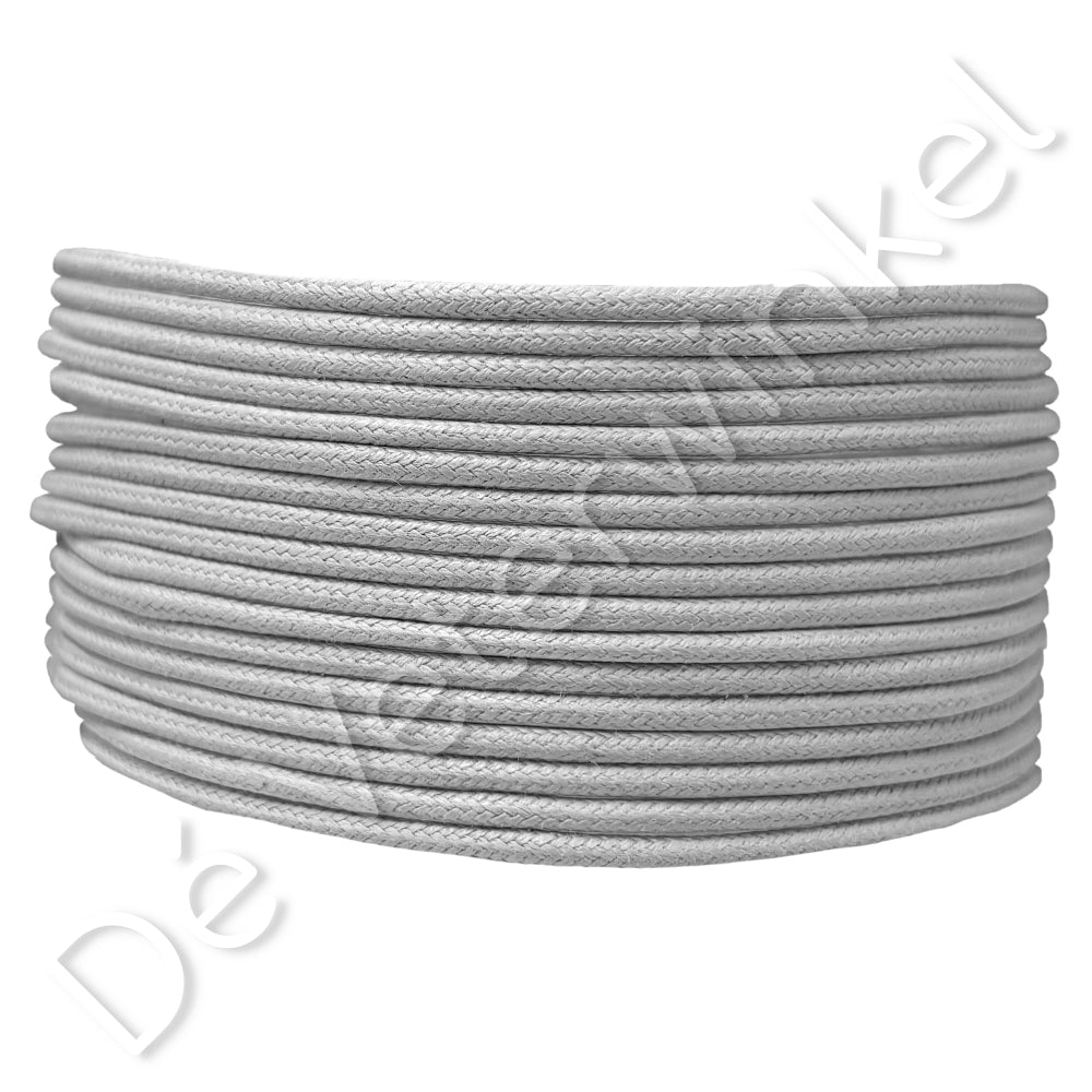 Rond 2mm wax Lichtgrijs