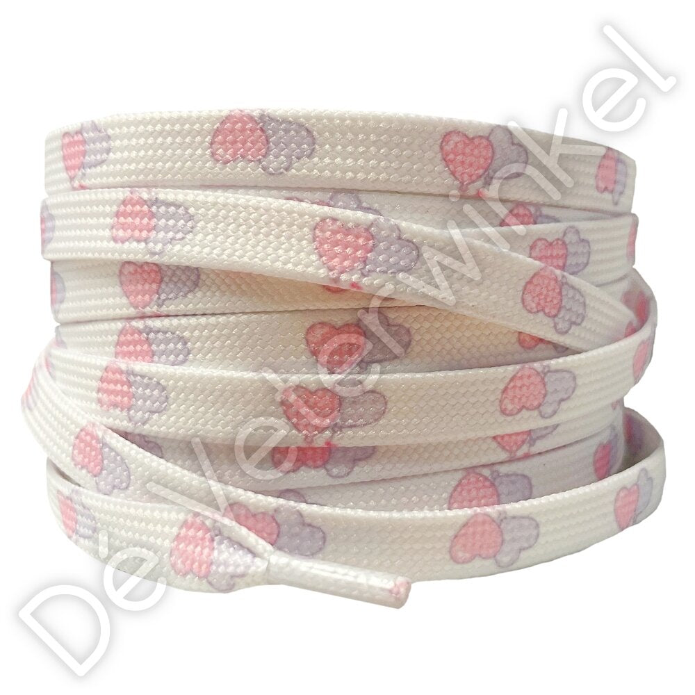 Printveter 8mm Lila/Roze hartjes