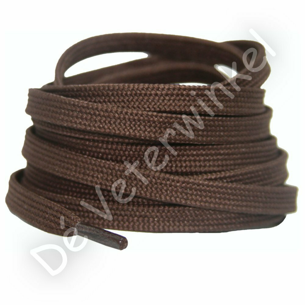 Plat 8mm polyester Middelbruin
