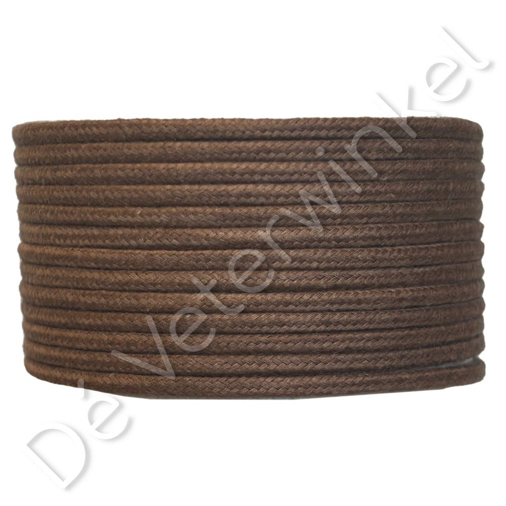 Koordveter 3mm katoen Middelbruin