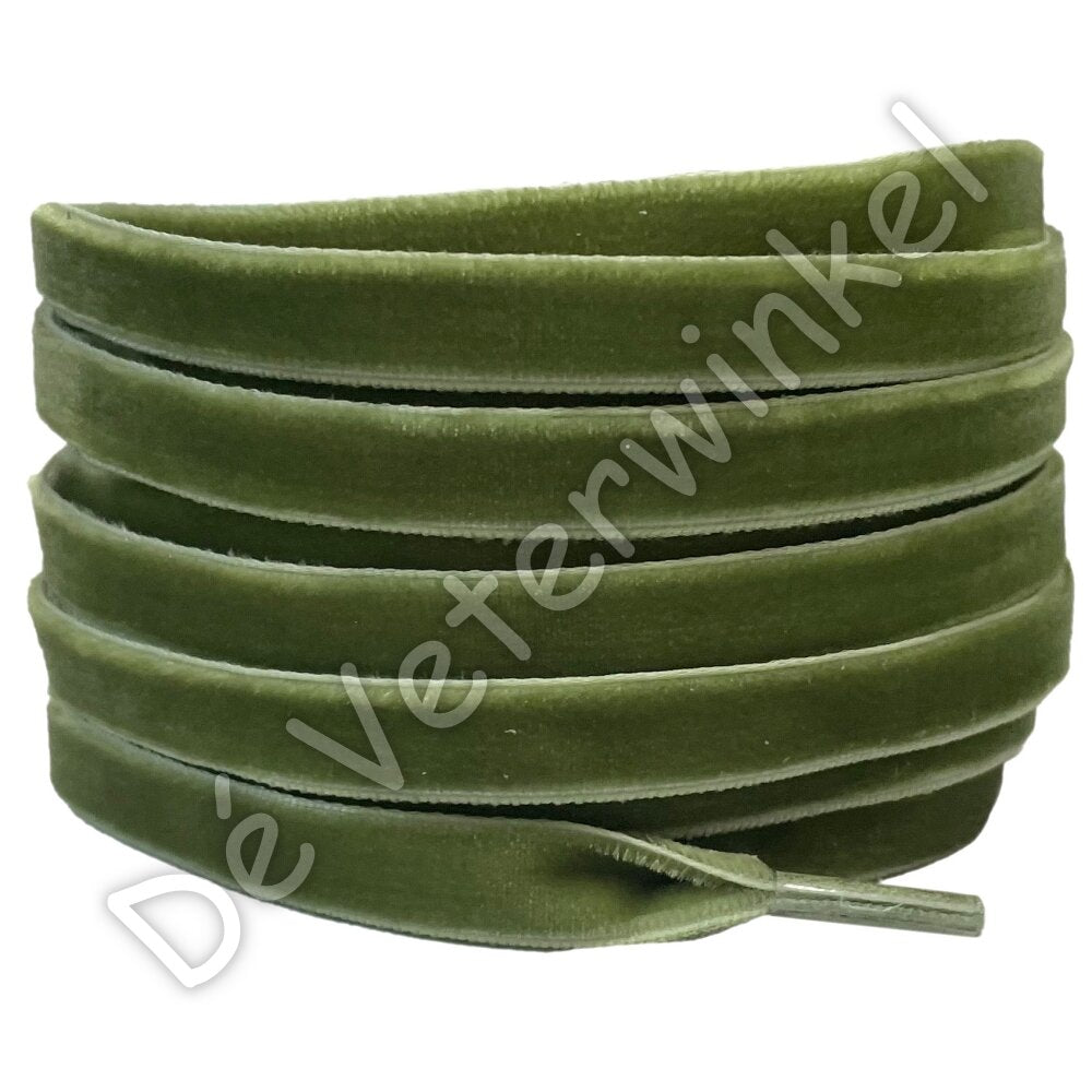 Fluweel 10mm Mosgroen