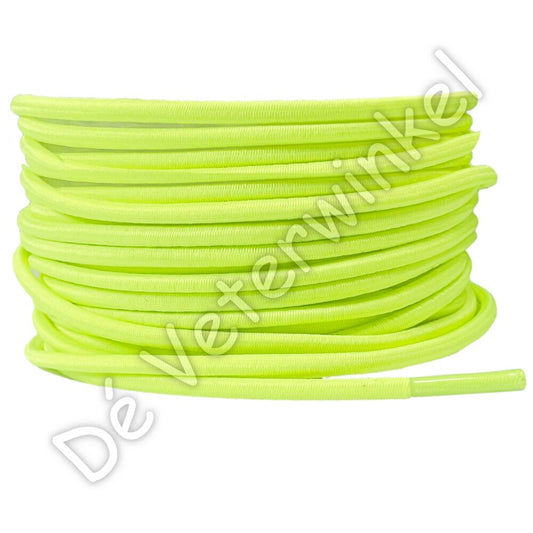 Rond 3mm ELASTIEK Neon Geel