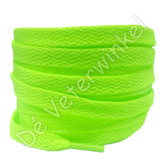 Nike veters plat 8mm Neon Groen