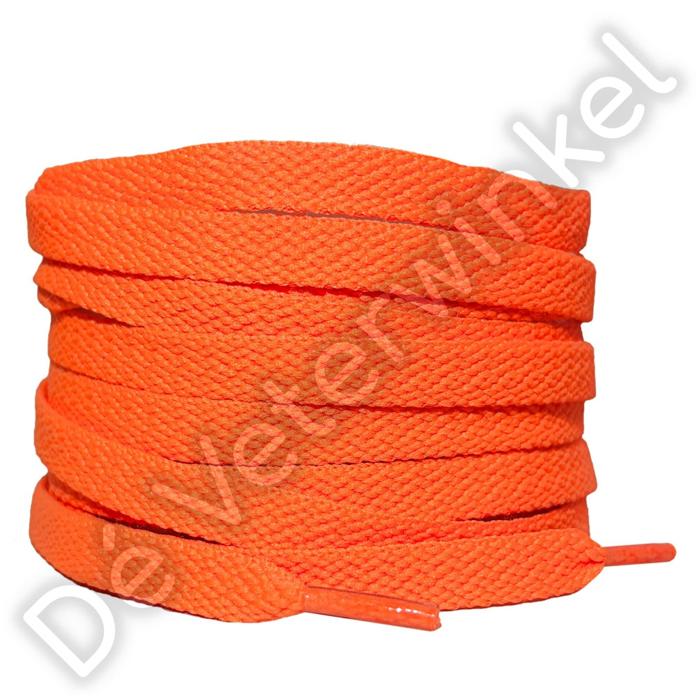 Nike veters plat 8mm Neon Oranje