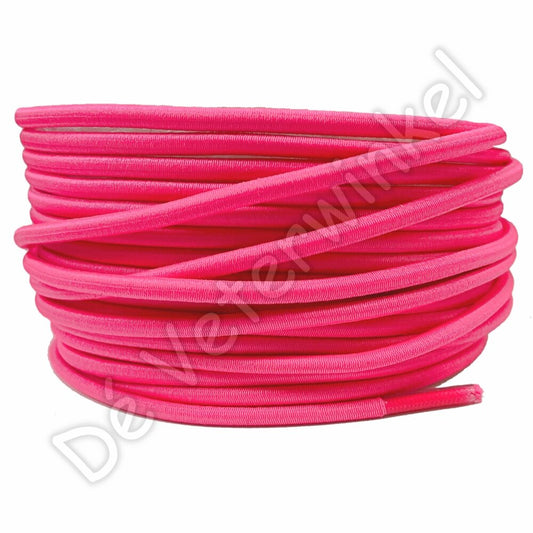Rond 3mm ELASTIEK Neon Roze