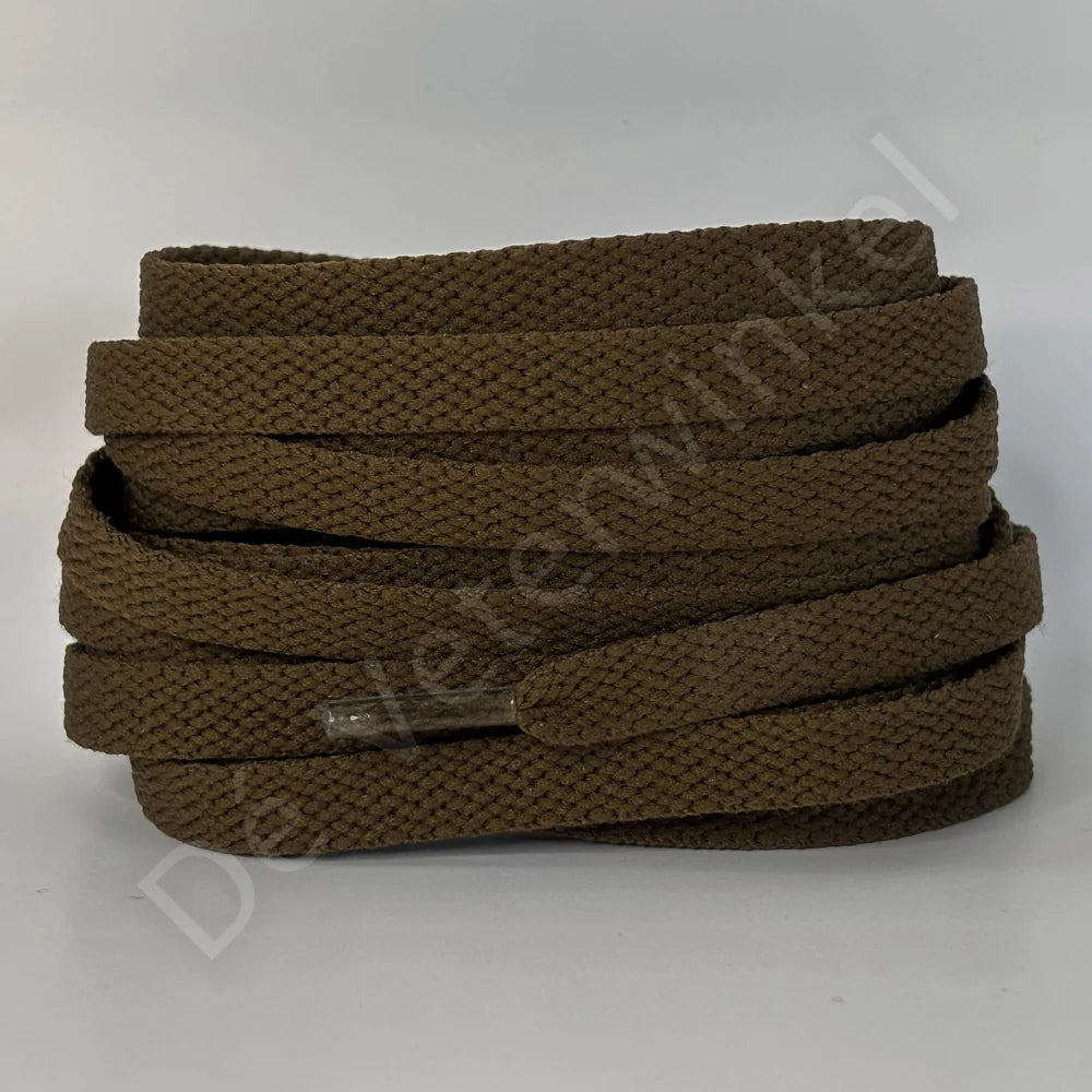 Nike veters plat 8mm Middelbruin