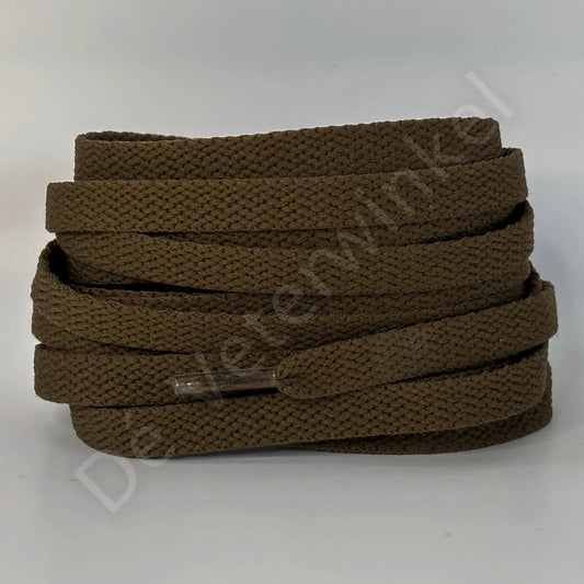 Nike veters plat 8mm Middelbruin