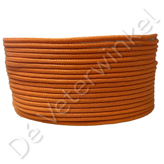 Rond 2mm wax Oranje