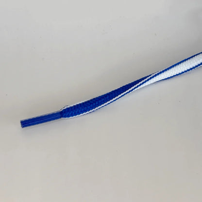 Ovale veter 5mm Two-Tone Blauw/Wit