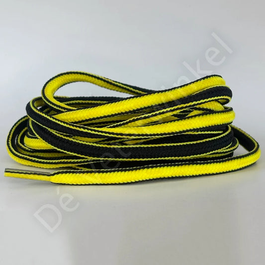 Ovale veter 5mm Two-Tone Geel/Zwart