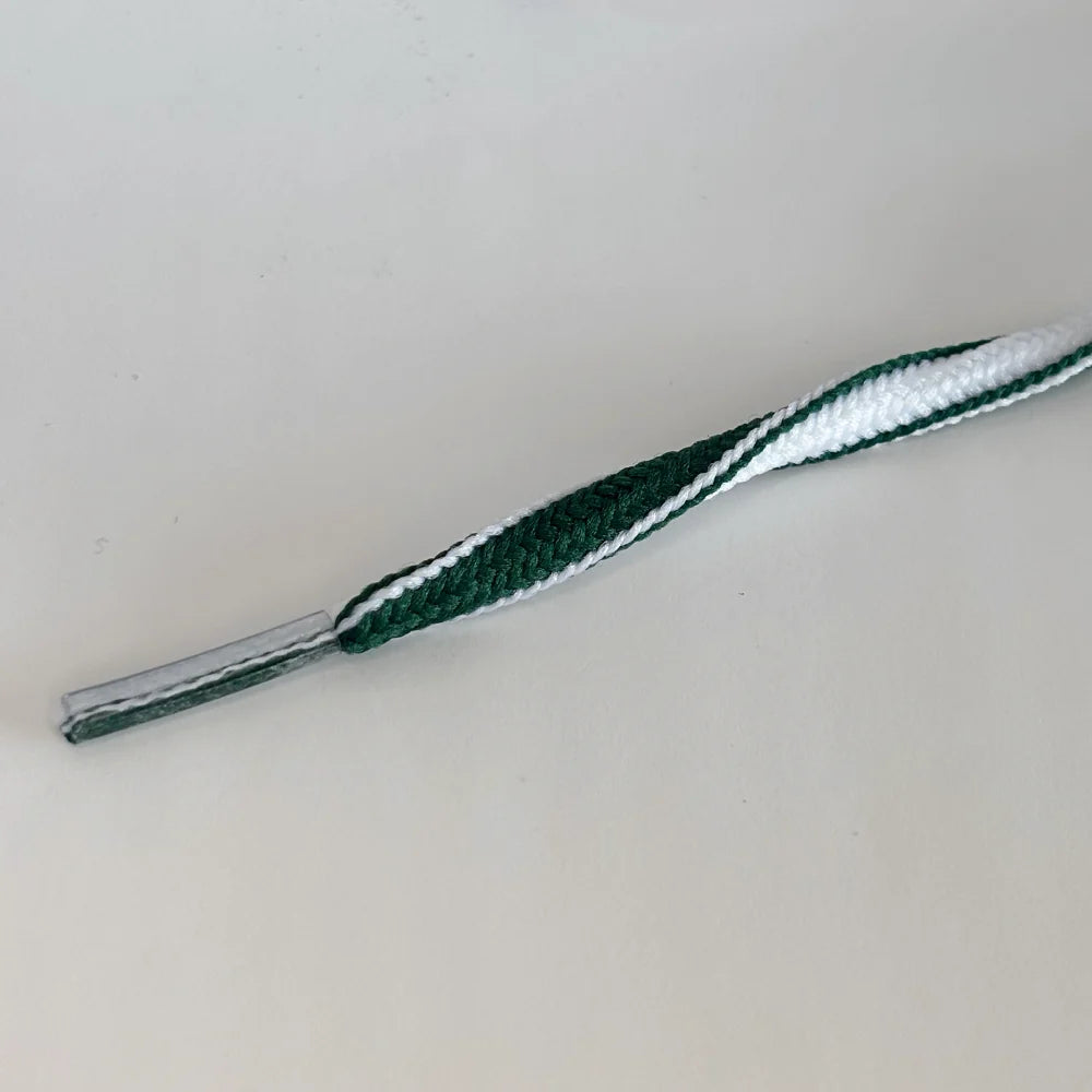 Ovale veter 5mm Two-Tone Groen/Wit