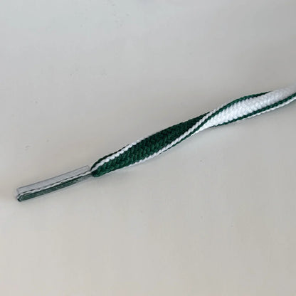 Ovale veter 5mm Two-Tone Groen/Wit
