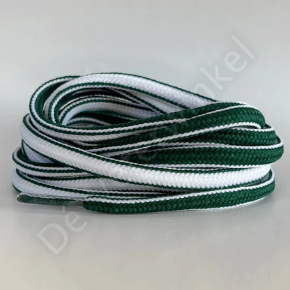 Ovale veter 5mm Two-Tone Groen/Wit