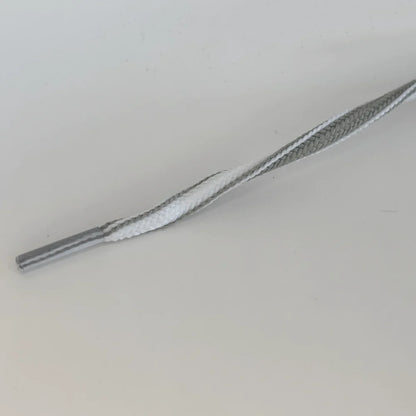 Ovale veter 5mm Two-Tone Grijs/Wit