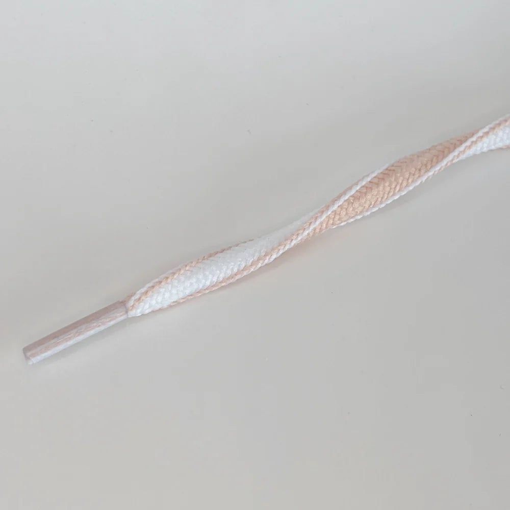 Ovale veter 5mm Two-Tone Poederroze/Wit