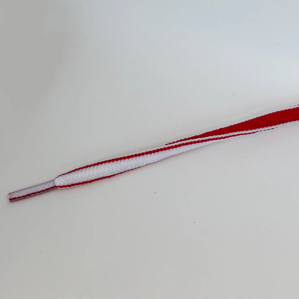 Ovale veter 5mm Two-Tone Rood/Wit