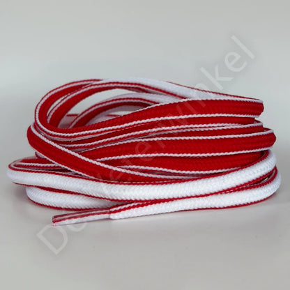 Ovale veter 5mm Two-Tone Rood/Wit