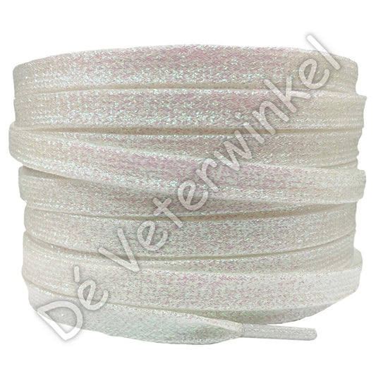 Plat shiny 10mm Parel Wit