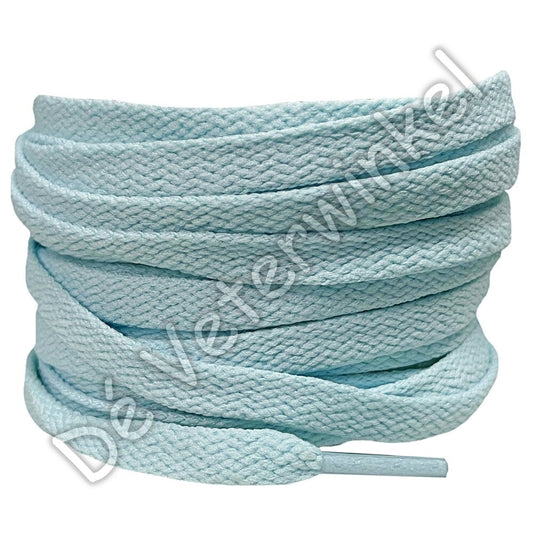 Nike veters plat 8mm Pastel Blauw
