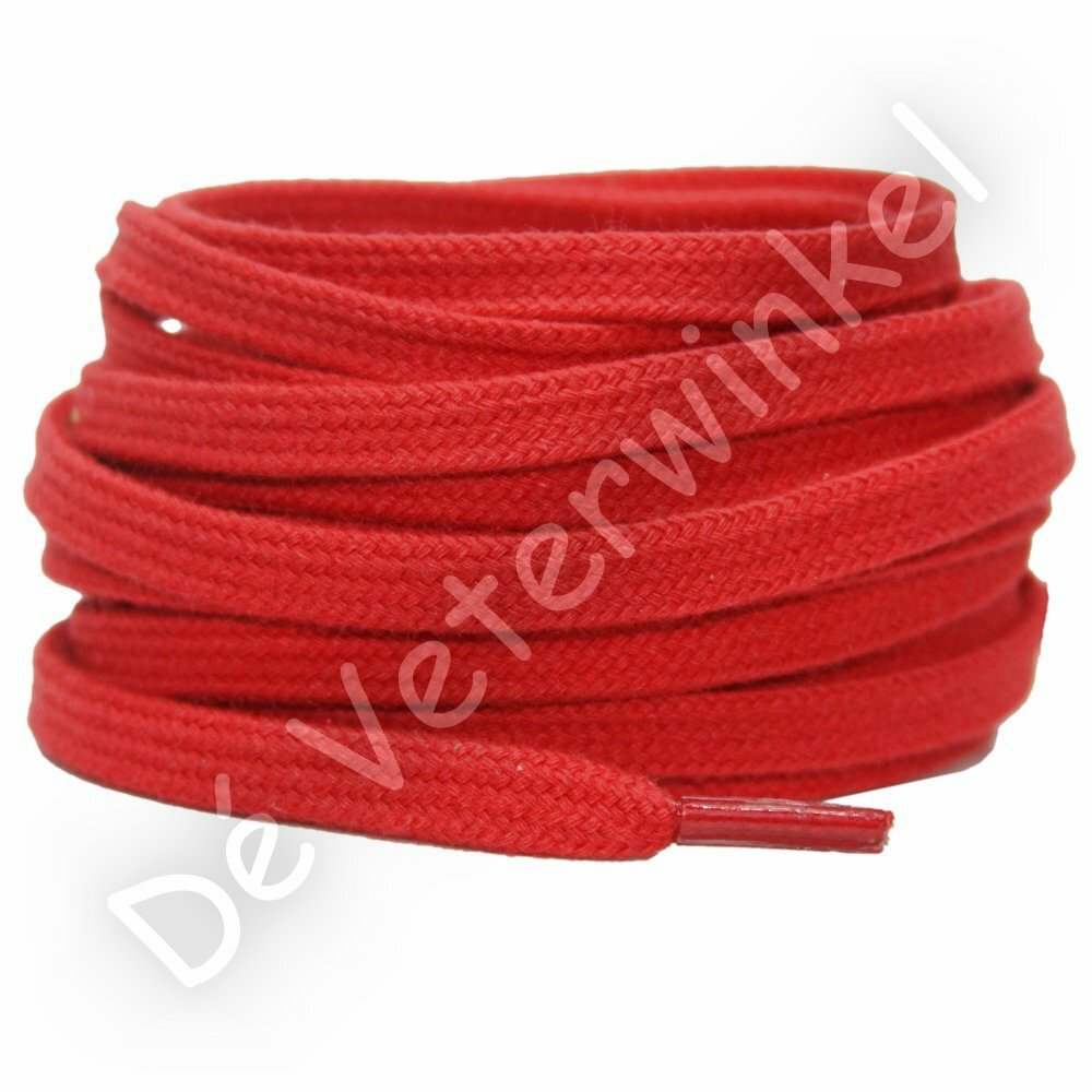 Plat katoen 6mm Rood