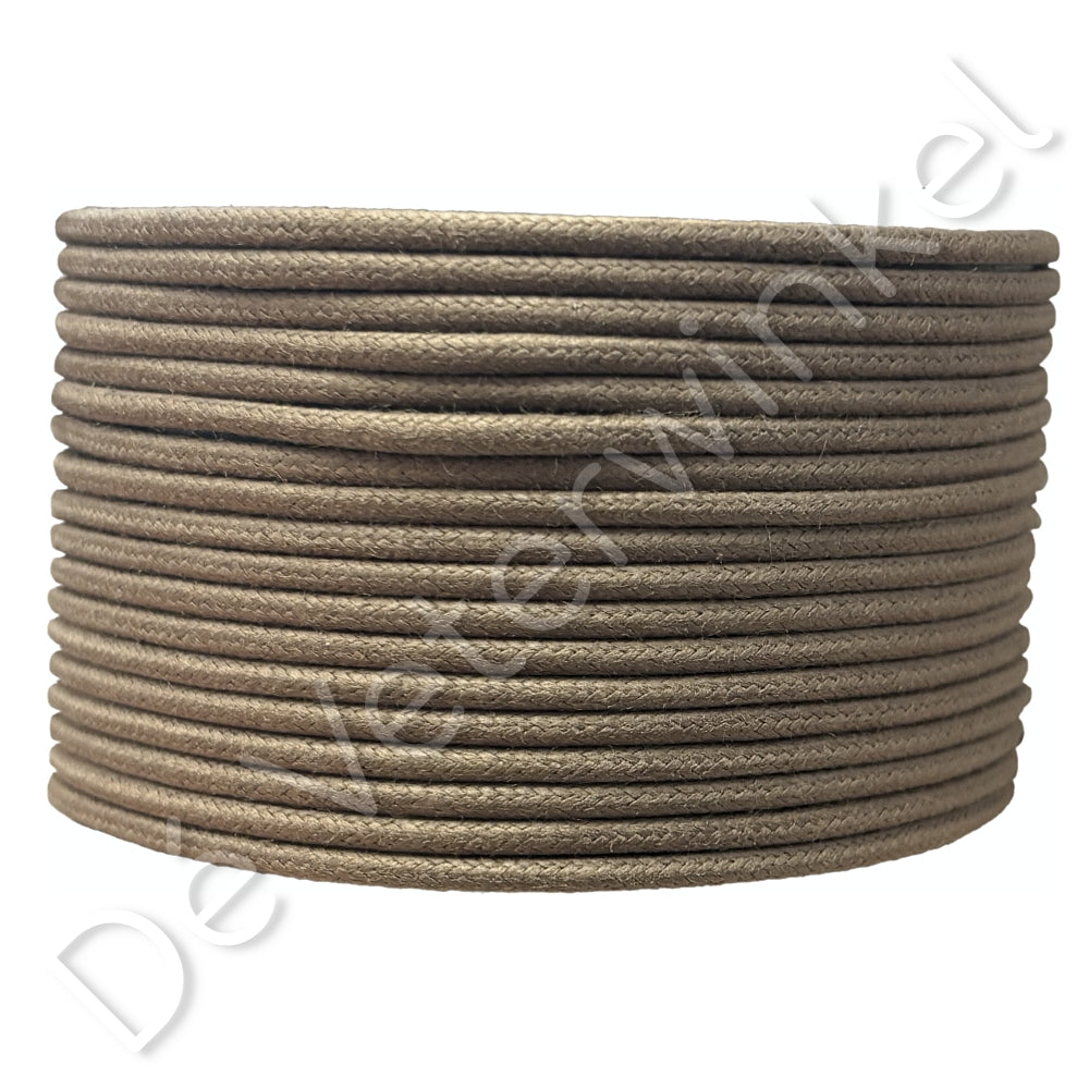 Rond 2mm wax TaupeGroen