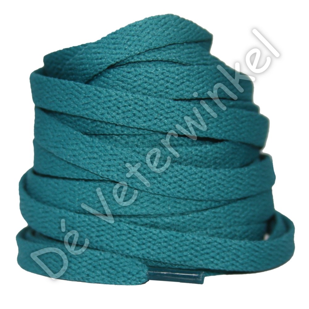 Nike veters plat 8mm Waterblauw