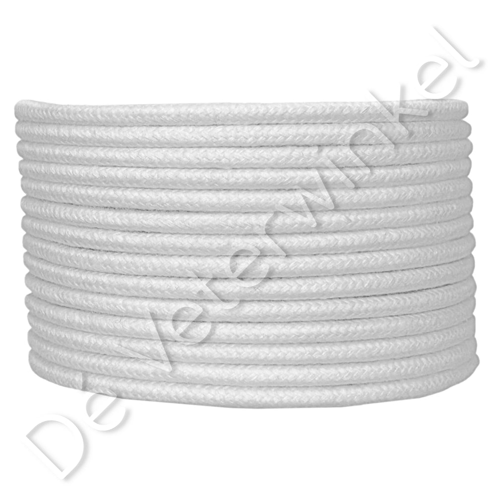 Rond 4mm katoen Wit