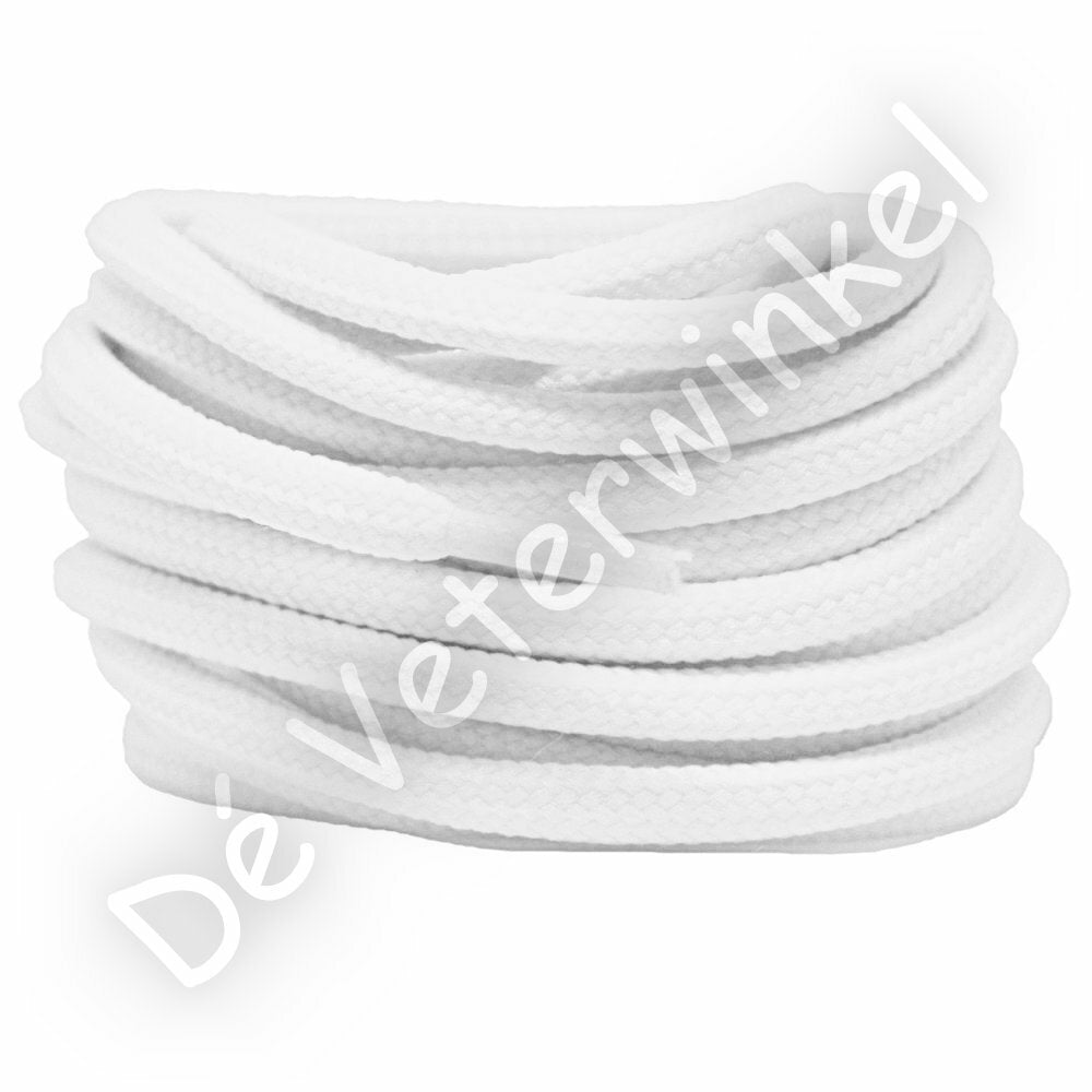 Rond 5mm polyester Wit