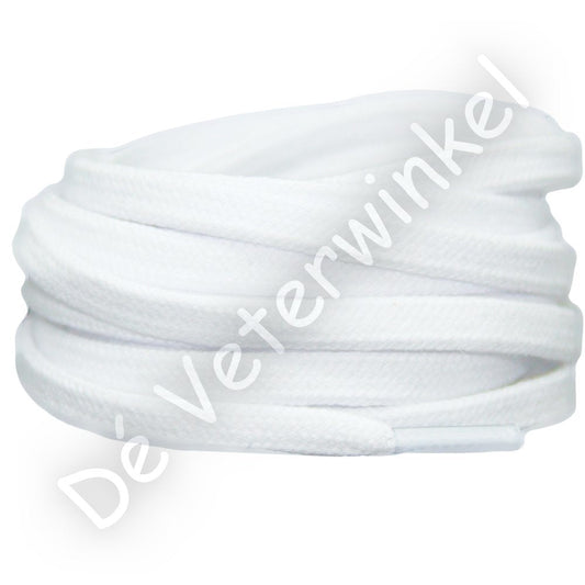 Plat katoen 6mm Wit