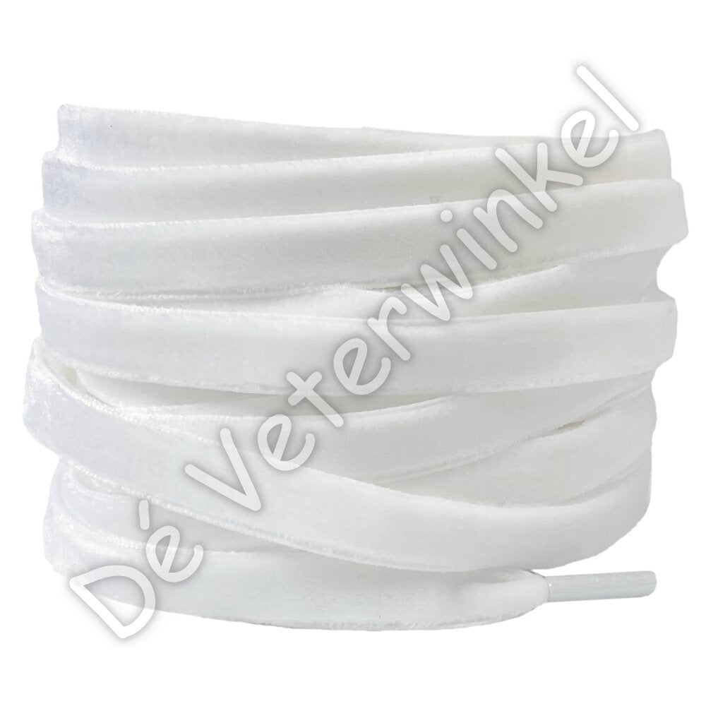 Fluweel 10mm Wit