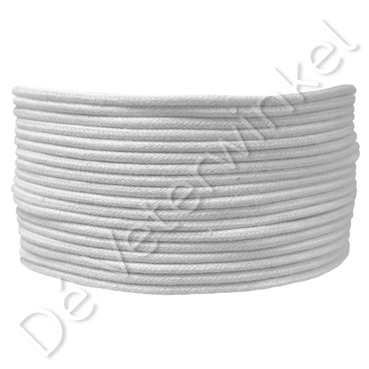 Rond 2mm wax Wit