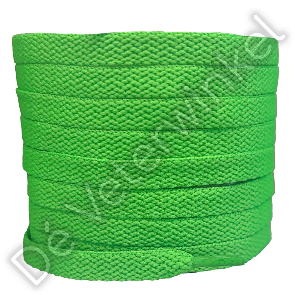 Nike veters plat 8mm Zuiver Groen