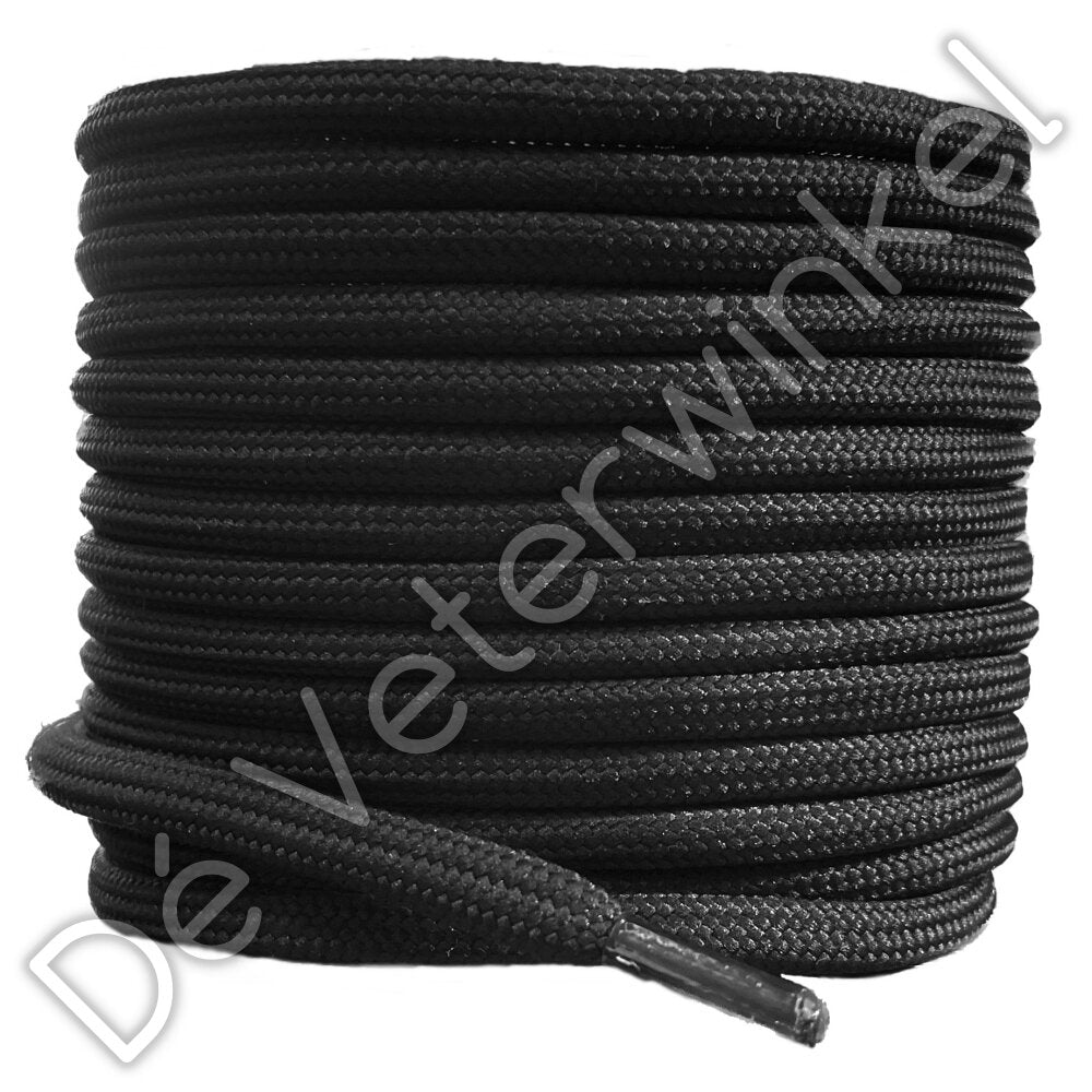 Rond 6mm(!) polyester Zwart
