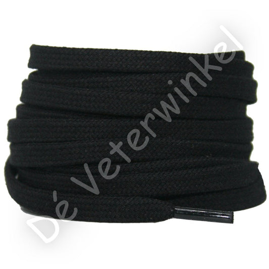 Plat katoen 6mm Zwart