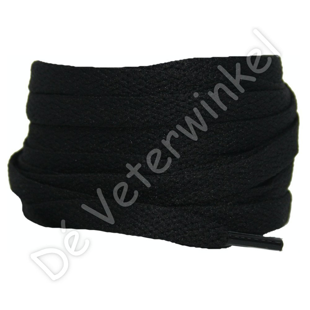 Nike veters plat 8mm Zwart