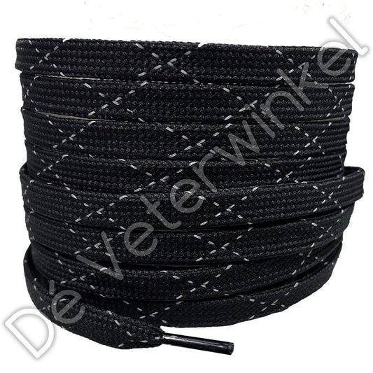 Plat 8mm polyester REFLECTIE Zwart