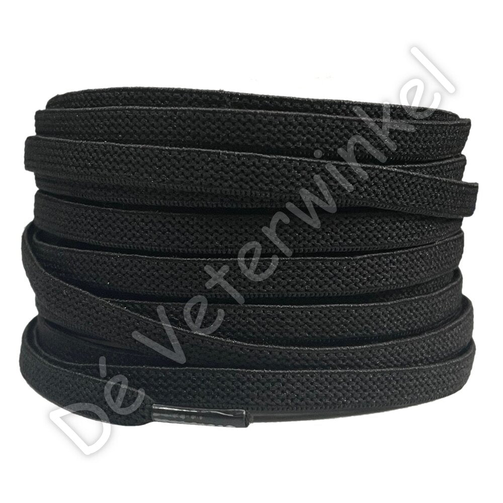 Plat ELASTIEK 7mm Zwart