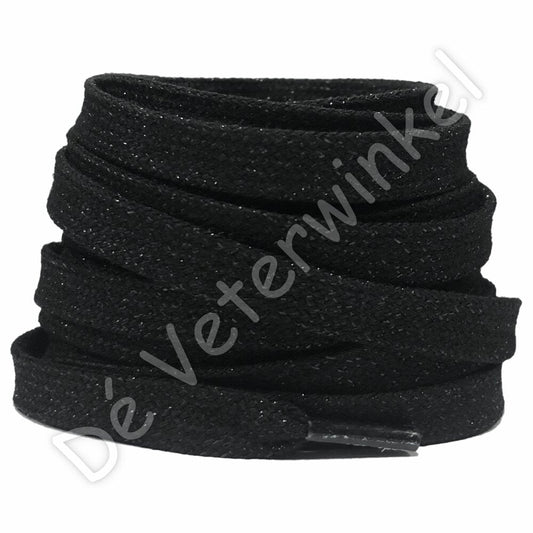 Glitterveter 8mm Zwart