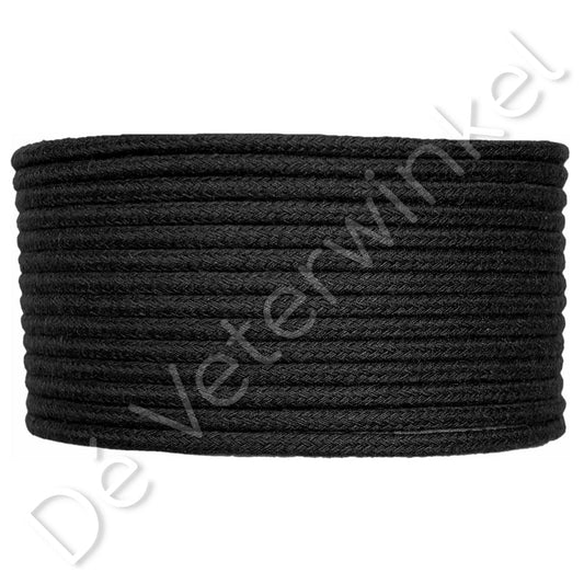 Koordveter 3mm katoen Zwart