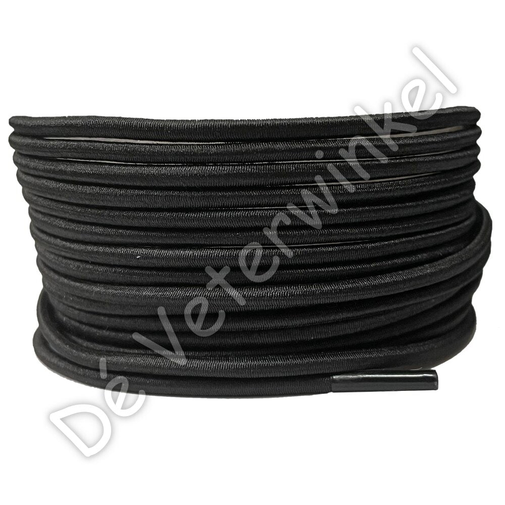 Rond 3mm ELASTIEK Zwart