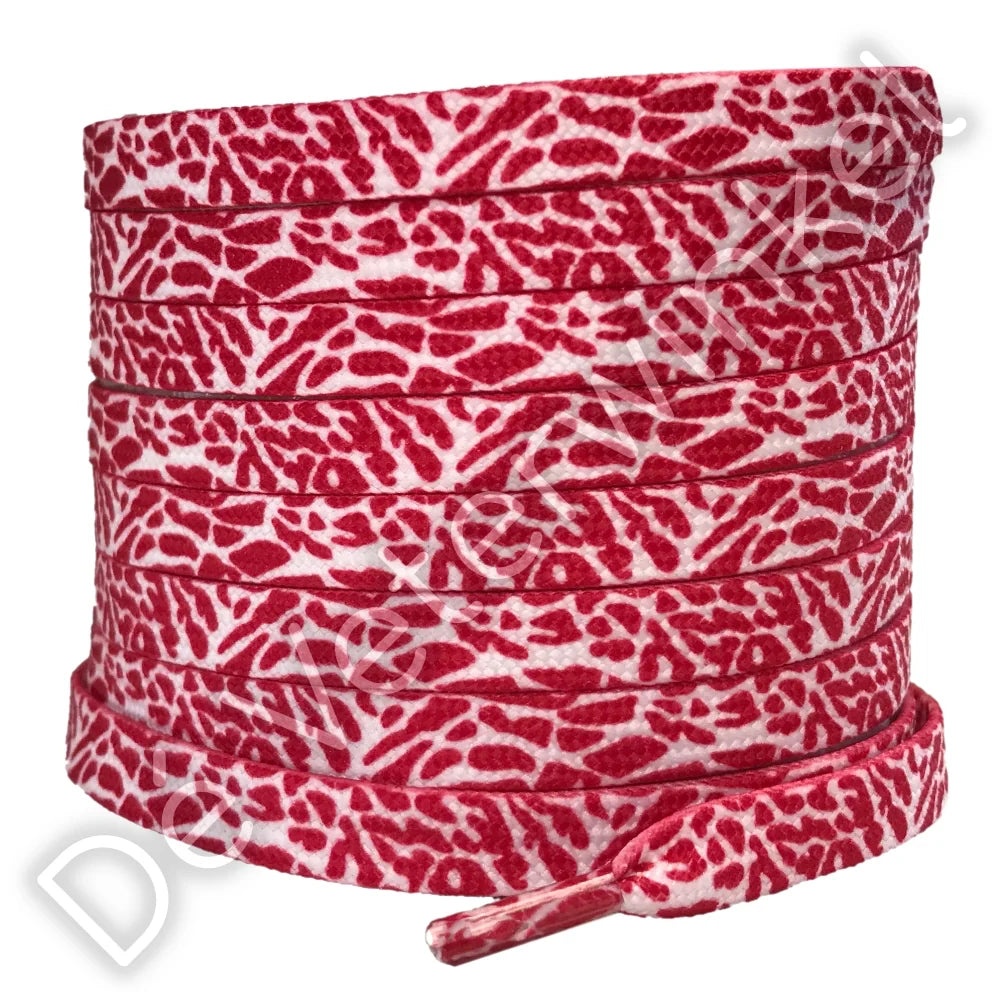 Animal printveters 8mm Rood/Wit