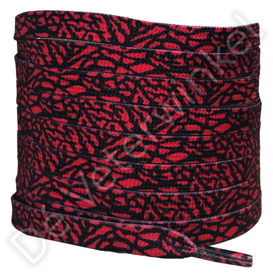 Animal printveters 8mm Rood/Zwart