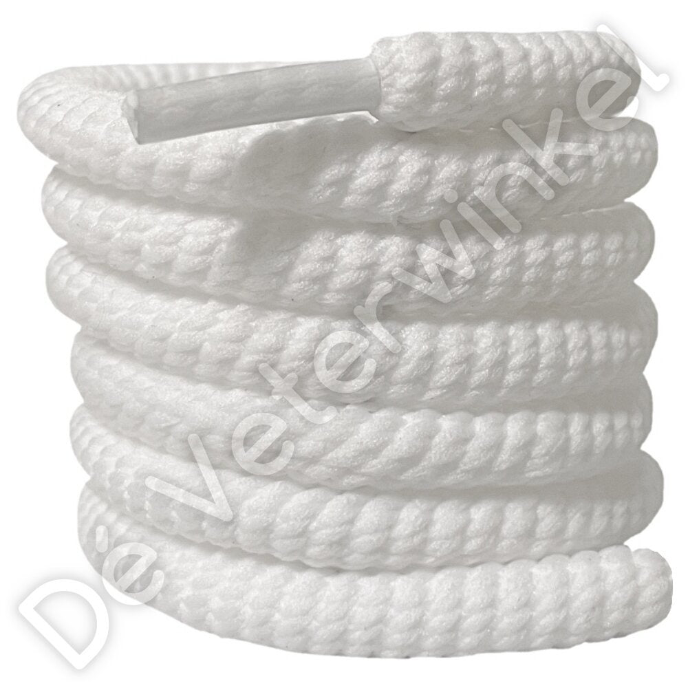 Rope laces 9mm Snow White