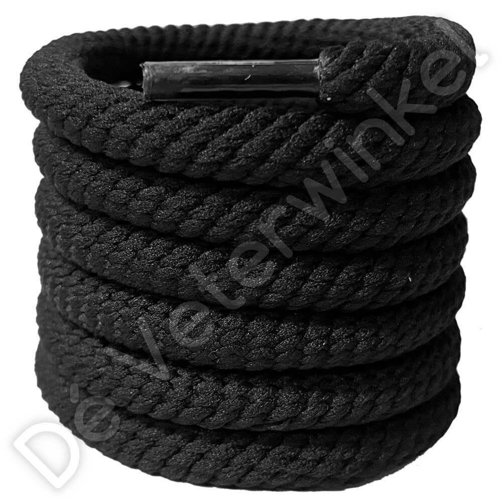 Rope laces 9mm Zwart