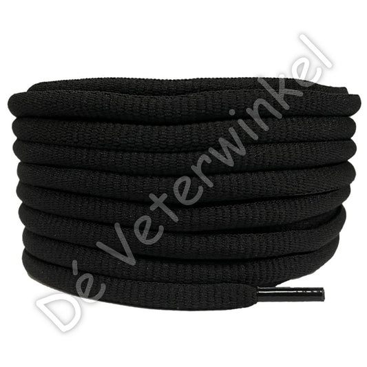 Ovaal sportveter 6mm Zwart
